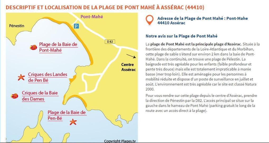 Maison Avec Jardin Clos A 300 M De La Grande De Pont-mahe Ferienhaus *